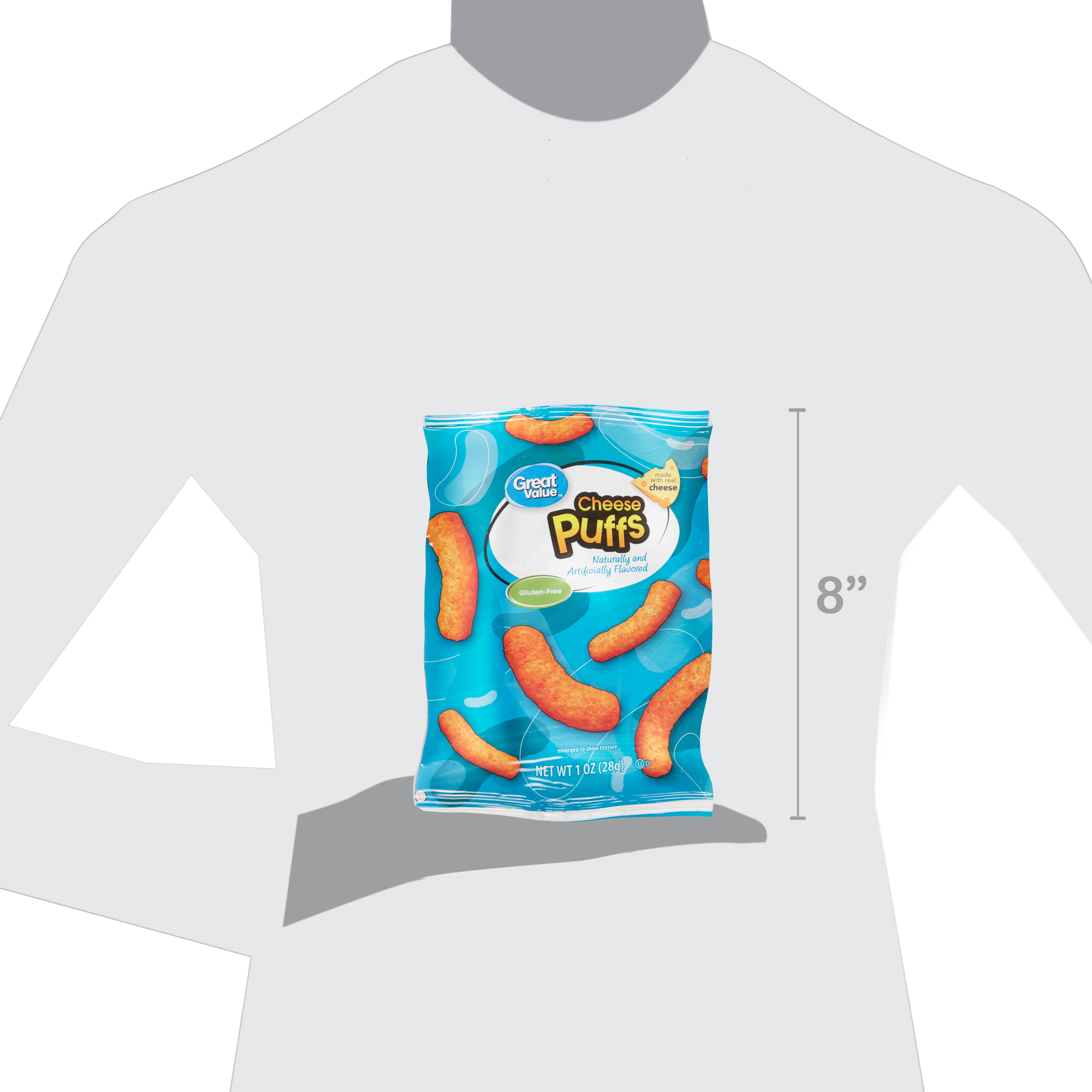 Great Value Cheese Puffs, 1 oz