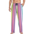 thumbnail image 4 of Mexican Serape Stripes Ghost Pajama Pants, Men's Lounge Pants Light with Drawstring and Pockets, Christmas New Year Birthday Father's Day Gifts, Small, 4 of 7