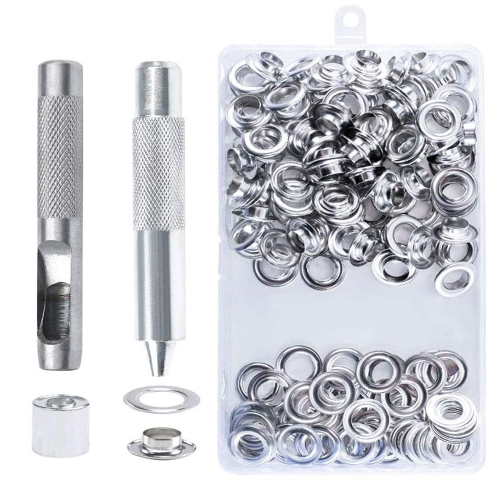 Bluelans Eyelet Button Hole Punch Kit Fabric Perforation Tool Versatile