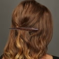 thumbnail image 2 of Unique Bargains 1 Pc Hair Clip Fashion Acetic Acid Hair Clips Dark Coffee Color, 2 of 5