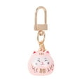 thumbnail image 1 of Adorable llavero de gato, encantador colgante de campana de gato, adorno de gato de la fortuna, colgante de llaves, 1 of 7