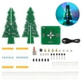 thumbnail image 2 of Christmas Tree Soldering Kit, Colorful RGB Flashing Christmas Soldering Project 3D Xmas Tree DIY Soldering Practice Kit for STEM Education and Christmas Decoration Present, 2 of 8