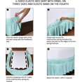 thumbnail image 3 of Skirt Utopia Bedding Elastic Queen Microfiber Spa Blue, 3 of 6