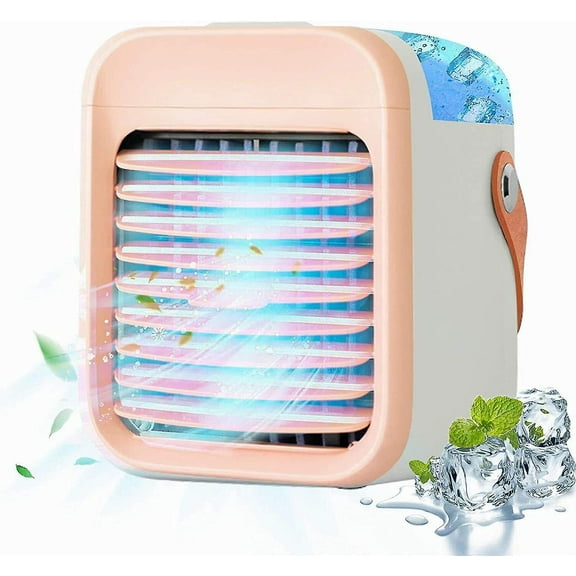 New Portable Mini Air Cooler Portable Air Cooler Conditioning Fan Unit Chiller Purifier Desk Bedroom Study