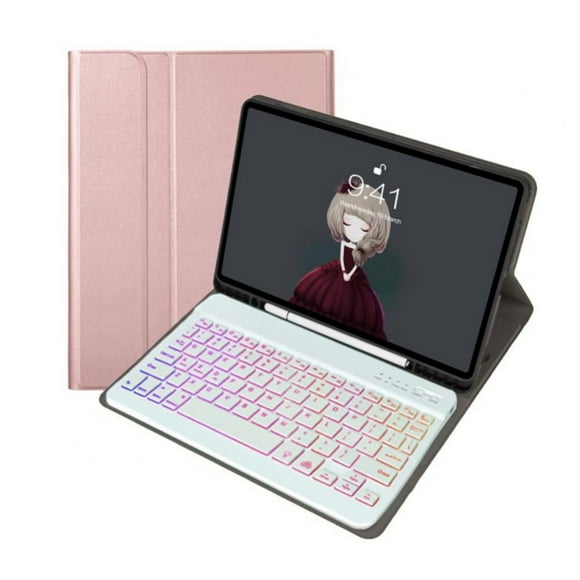 iPad Keyboard Case 9.7 for iPad 2018 6th Gen iPad Pro 2017 5th Gen iPad Air 4 Wireless Backlit Detachable Keyboard with Pencil Holder