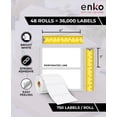 thumbnail image 2 of Label eNko 4 x 2 para impresoras de sobremesa Zebra, 36 000 etiquetas, 2 of 6