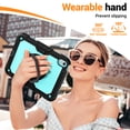 thumbnail image 3 of Case for iPad (A16) 11th Gen 2025/ iPad 10th Gen 10.9 inch 2022, 360 Rotating Stand Handle Shoulder Strap Heavy Duty Shockproof Cover, Sky Blue PC, 3 of 7