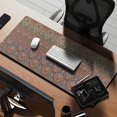 thumbnail image 2 of Long Mouse Pads for Desk,Orange Boho Ethnic Paisley Pattern Desk Mats on Top Of Desks, Desk Mouse Pad Extra Large with 3mm Non-Slip Base and Stitched Edge for Gaming,Office,Work,Home 35.4"x15.7", 2 of 6