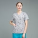 thumbnail image 1 of Ropa quirúrgica estampada, traje dividido de manga corta, ropa de mano para cepillo de médico, ropa de trabajo de verano de algodón fino para quirófano quirúrgico, 1 of 5