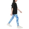 thumbnail image 3 of Girls Leggings,Cute Printed Stretch Footless Pants,Yoga Pants Girls Clothes Size 4-10 Years, 3 of 6