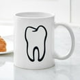 thumbnail image 3 of CafePress - Tooth / Zahn / Dent / Diente / Dente / Tand Mug - 11 oz Ceramic Mug - Novelty Coffee Tea Cup, 3 of 4