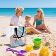 thumbnail image 7 of DIXRUYEE Book Tote Bag Casual Style Creatively Seashells on Sandy Beach Printed, 7 of 7