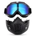 thumbnail image 5 of Gafas para montar en casco de motocicleta, gafas con máscara facial extraíble, gafas cálidas desmontables a prueba de niebla, filtro de boca ajustable antideslizante, 5 of 5