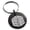 Black, variant on Stainless Steel Letter E Initial 3D Cube Box Monogram Engraved Small Medallion Circle Charm Keychain Keyring