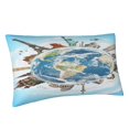thumbnail image 2 of Bingfone World Travel Printed Pillowcase 20x36 inches - Standard Pillow Cases with Envelope Closure,Gifts for Women Men, 2 of 9