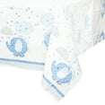 thumbnail image 3 of Plastic Elephant Baby Shower Table Cover, 84 x 54 in, Blue, 1ct., 3 of 6