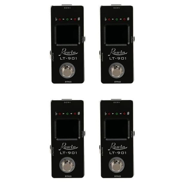 4X -901 Pedal de Efecto de Mini Cromático Verdadero Bypass Pantalla Lcd Pedal Digital