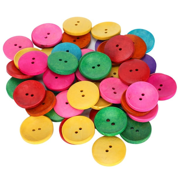 Lot de boutons à coudre en acrylique - Multicolore - 100 pcs - Boutons  décoratifs - Creavea