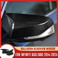 thumbnail image 3 of Infiniti Carbon Fiber Rearview Mirror Side Mirror Cover Cap Q50 Q60 1 Pair, 3 of 9