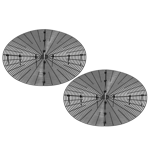 20.5 Planta Maceta Rejilla, 2 Paquetes Redondo ABS Maceta Suelo Protector Cubierta, Negro