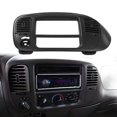 thumbnail image 5 of CROSSDESIGN Center Dash Radio Surround Bezel Trim Panel Fit for Ford F150 2000-2003 Dash Cover Black, 5 of 9