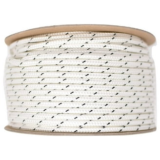 7/8" X 600ft Double Braid Polyester Pulling Rope - Made In USA, High Strength, Low Stretch, For Cable & Conduit Pulling