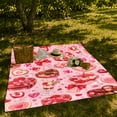 thumbnail image 7 of Heart Gift Boxes With Roses And decorative motif, Soft Flannel Blanket with Romantic decorative motif Collage Print, Housewarming Gift and Home Decor for Bedroom and Living Room, 7 of 7