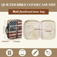 thumbnail image 5 of FOR U DESIGNS Cross American Flag Pattern Bible Cover Case Quilted Bible Carrying Case Multifunctional Church Bag Bible Protective Bible Carrier Tote Bag Christian Gifts, 5 of 7
