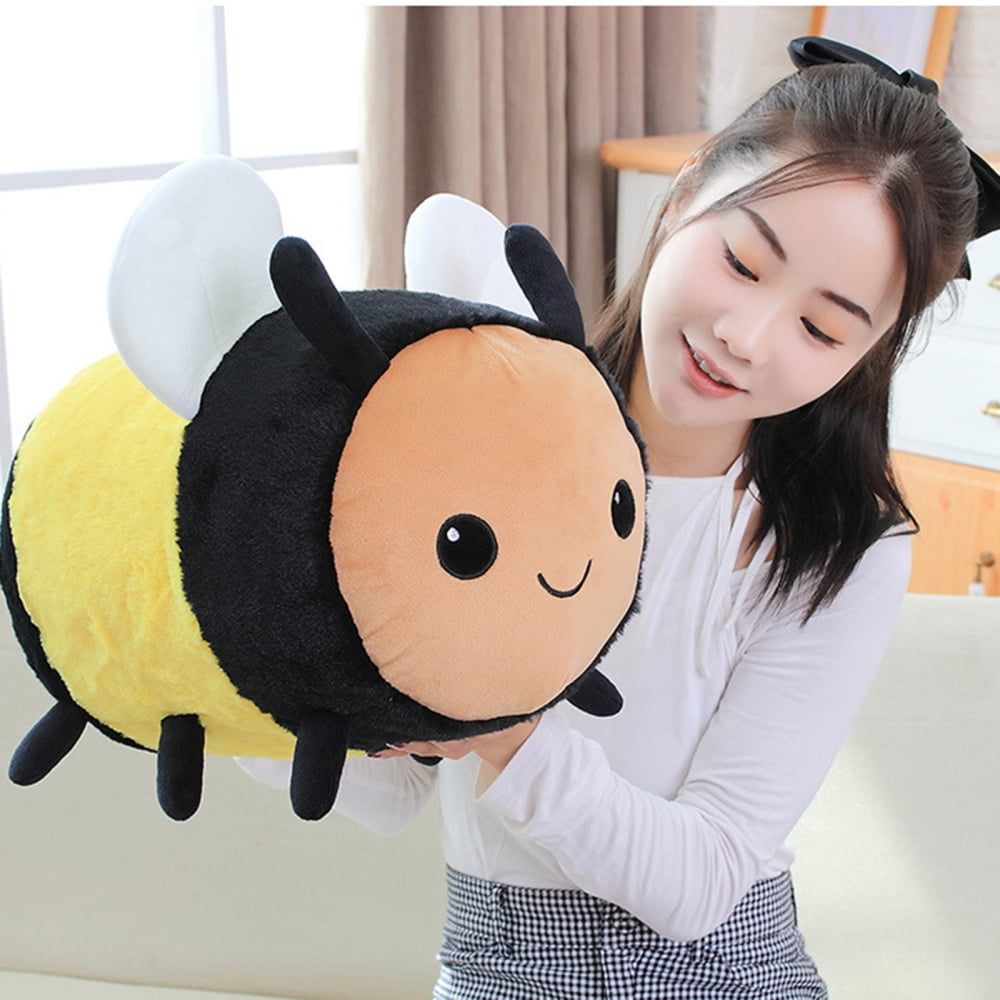 Fuzzy Bumblebee Plush Bee Toy Bee Soft Toy Stuffed Animal Toy Stuffed Plush  Pillows Bee Gifts For Women Boys Girls Birthday Or Party 30cm Doll (h-3)