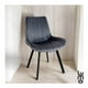 thumbnail image 3 of Set 2 Sillas Comedor Velvet Tapizada Terciopelo Sala Eames gris Grande, 3 of 7
