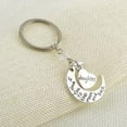 thumbnail image 2 of Key Chain Alloy Pendant Keyring Woman Key Holder metal pendant keyring Decor Key Ring Party Wedding Gift, D1002-Daughter, 2 of 9
