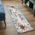 thumbnail image 3 of Kitchen Runner 2 x 6 Ft, Country Star Brown Non-Slip Residential Carpet, Vintage Rustic Texas Stars Wooden Indoor Crawling Mats Runner Rugs for Living Room/Dining Room/Bedroom, 3 of 8