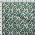 thumbnail image 4 of oneOone Viscose Tissu Bleu Clair Robe Rétro Floral Tissu Imprimé Tissu par la Cour 42 Pouces de Large, 4 of 5