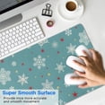 thumbnail image 4 of Long Mouse Pads for Desk,Blue Christmas Snowflake and Star Desk Mats on Top Of Desks, Desk Mouse Pad Extra Large with 3mm Non-Slip Base and Stitched Edge for Gaming,Work,Home 35.4x15.7in, 4 of 4