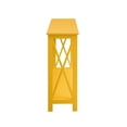 thumbnail image 5 of Pemberly Row Transitional Console Table in Yellow Wood Finish, 5 of 5