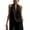 CV26_Black, variant on Halter Shirts for Women Flowy Sleeveless Loose Fitting Tank Top Beach Summer Casual Plain V Neck T Shirts White XL