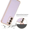 thumbnail image 2 of for Samsung Galaxy S23 Case Luxury Plating Case Cover Slim Lightweight Glossy Bling Phone Case Soft TPU Shockproof Bumper Case Electroplated Case,Purple, 2 of 9