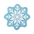 thumbnail image 2 of Deeceymbur Colorful Snowflake Shaped Christmas Floor Mats Non-slip Flocking Decor for Living Rooms Entryways Washable Bathroom Bathtub Kitchen Rug Decoration, 2 of 5