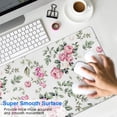 thumbnail image 4 of Long Mouse Pads for Desk,Pioneer Flower Floral Print Pattern Desk Mats on Top Of Desks, Desk Mouse Pad Extra Large with 3mm Non-Slip Base and Stitched Edge for Gaming,Office,Work,Home 31.5"x11.8", 4 of 6