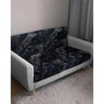thumbnail image 3 of Starry Night Couch Cushion Covers Stretch, Washable Sofa Seat Covers Individual Seat Cushion Sofa Slipcovers Chic Modern Black Blue Marble Texture Couch Cover Furniture Protector S-1PCS, 3 of 7