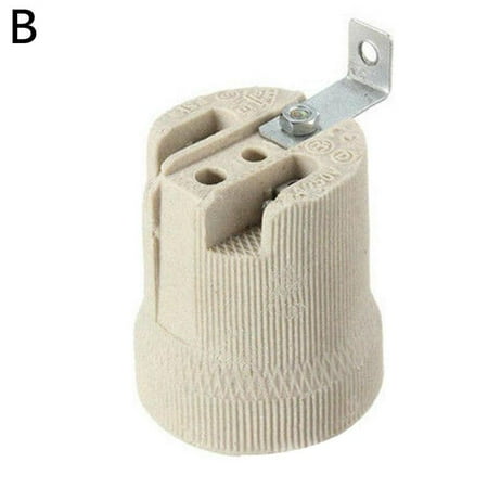 

qwwww E27 Screw Lamp Holder High Temperature Resistant Lamps and Lanterns Lighting Accessories Porcelain Lamp Holder Y8V6