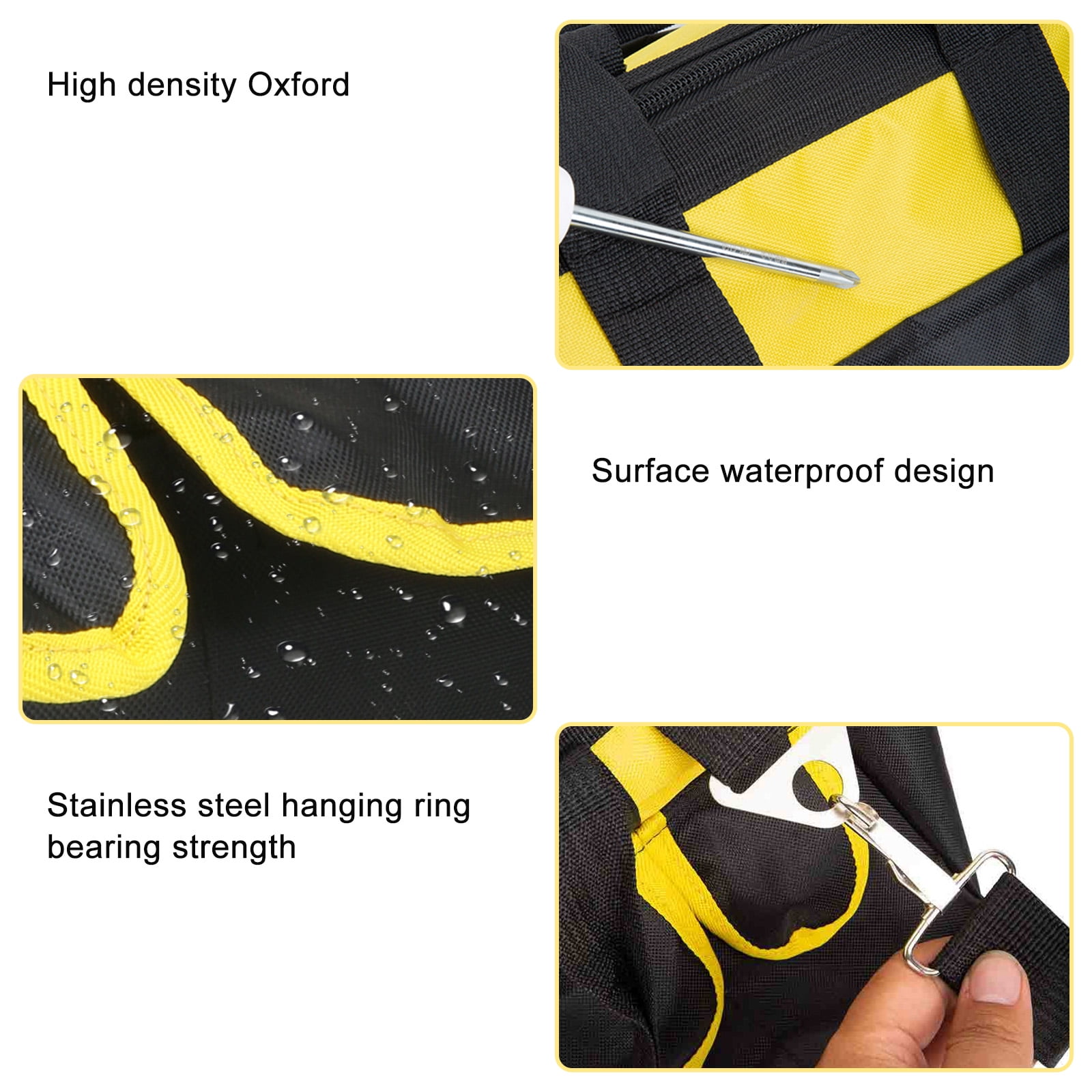 Multifunctional Tool Bag with Comfortable Shoulder Strap Heavy Duty Canvas Tool Bag Ample Space for Easy Carrying & Use