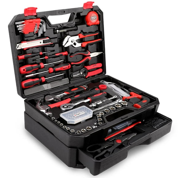Kit de herramientas KINGTOOL de 325 piezas para reparación del hogar con caja de herramientas