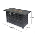 thumbnail image 6 of Mondawe Rectangular Iron Fire Pit - 30,000 BTU, 6 of 9