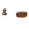 thumbnail image 1 of Decoración De Escritorio De Mimbre Acrílico, Adorno De Mesa único, Regalo Para La Esquina Del Hogar, Chimenea Y Frutero Ovalado, Organizador De Cocina, Cestas De Ratán, Bandejas Para El, 1 of 8