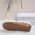thumbnail image 4 of Hurxie Women Comfortable Flat Sandals: Dressy Summer Sandal - Closed Toe Fisherman Sandals White 39, 4 of 7