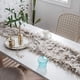 thumbnail image 3 of Nvzi Luxury Faux Fur Table Runner Modern Ultra Soft Long Plush Shaggy Table Runners for Home Kitchen Party Wedding (Coffee, 12x71), 3 of 5