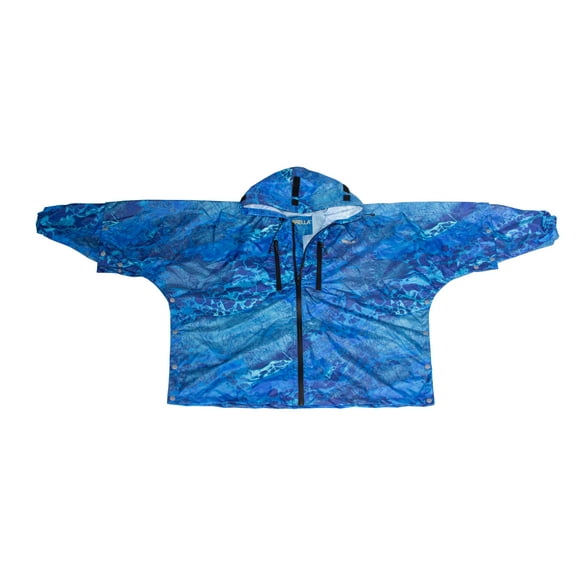 Brella 20K Waterproof Youth Rain Jacket WAV3 Blue Unisex