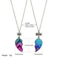 thumbnail image 5 of Best Friend BFF Half Heart Necklace - Creative Bracelet Set with Alloy Design for Women, 5 of 5