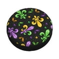 thumbnail image 3 of Easygdp Mardi Gras Carnival4 Wheel Sun Guard, Spare Tire Cover,Universal Trailer Suv Truck Camper Travel,Easy To Install And Remove -14 Inch, 3 of 9